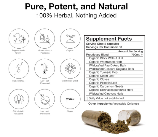 Parasite Detox Cleanse Formula -Food Over Drugs