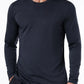 6 Pack Men's Quick Dry Long Sleeve Shirts Moisture Wicking Sun Protection UV UPF SPF Performance T-Shirt for Casual Small 2*black/2*grey/2*dark Grey(6 Pack)