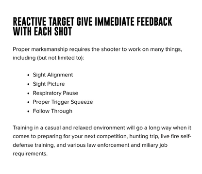 LaserPET™ II Electronic Target