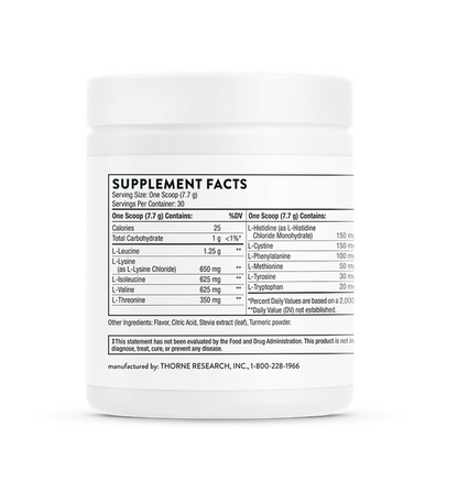 Thorne BCAA  *Berry & Lemon