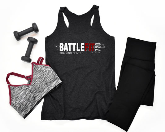 BattleFit Tri Blend Black Tank