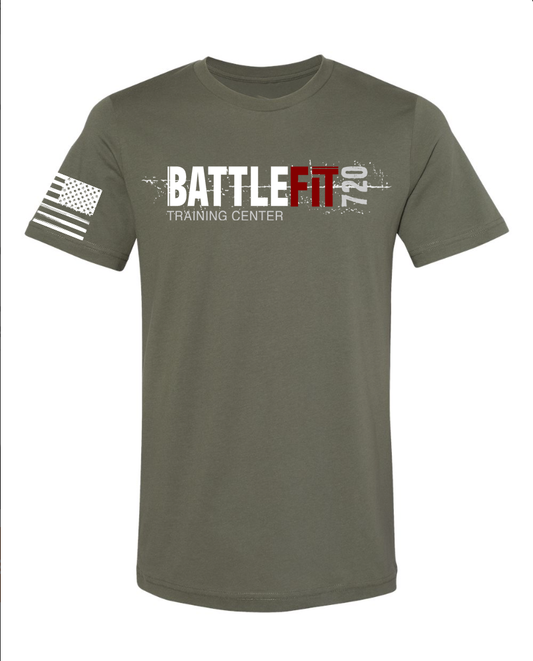 BattleFit 720 Crew Tee Military Green